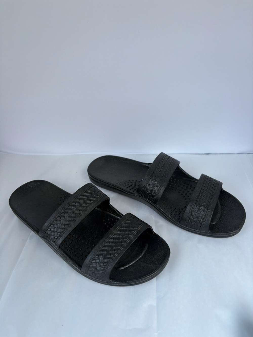Hawaii Surfwave Black Slide Sandals W10 NWOT